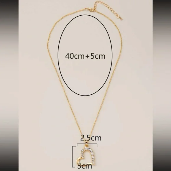 Heart of Radiance Rhinestone Pendant Necklace - Picture 3 of 4